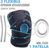 LAVAED Knee Brace with Side Stabilizers, Adjustable Non-Slip Open-Patella Compression Wrap for Knee Pain