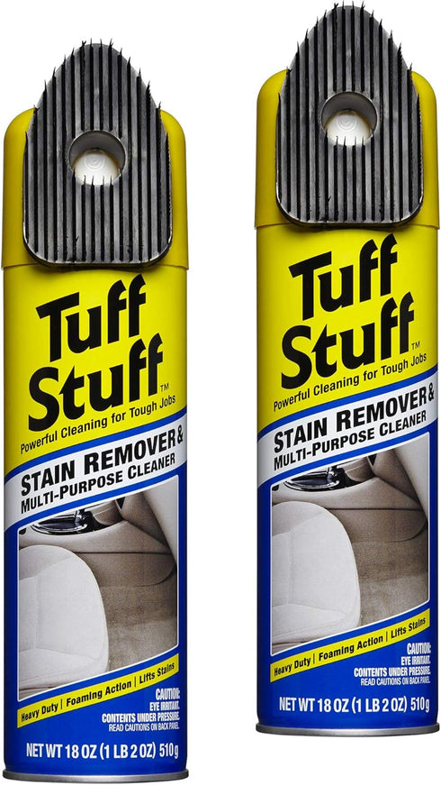 Tuff Stuff Multi-Purpose Foam Cleaner and Stain Remover, 18 Oz. (2 Pack)