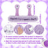 Sibba Face Wash Headband Snail Headbands Spa Hair Bands Makeup Headbands Cute Cartoon Coral Fleece Elastic Headband Creative Hair Accessories for Washing Face Shower Sports Beauty Skincare (Purple)