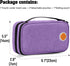 CURMIO Insulated Diabetic Supplies Travel Case, Double Layer Cooler Bag with Detachable Pouches, Purple