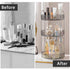 Rotating Makeup Organizer for Vanity, 3 Tier High-Capacity Skincare Clear Storage, Perfume Organizers Cosmetic Dresser