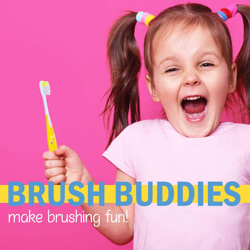 Lingito Kids Toothbrush Extra Soft - Easy Grip for Toddlers, Children Size Toothbrush Pack for Ages 3+