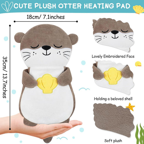 Pack Microwave Heating Pad for Period Cramps,Otter Microwavable Heating Pad for Shoulder Neck Back Knee Pain Relief