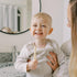 Set, 0-3 4-Pack Dr. Brown's Infant-to-Toddler Toothbrush Soft & Gentle Manual Toothbrushes for Baby, Green/Dark