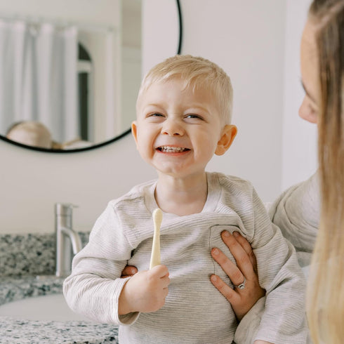 Set, 0-3 4-Pack Dr. Brown's Infant-to-Toddler Toothbrush Soft & Gentle Manual Toothbrushes for Baby
