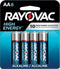 Rayovac High Energy AA Batteries (8 Pack), Double A Alkaline Batteries