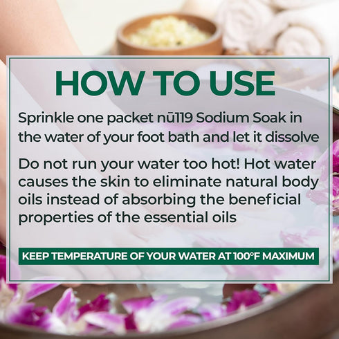 Sodium Soaks - nu119 Luxury Foot Soaks - Eucalyptus