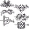 Syhood 6 Pieces Retro Silver Viking Celtic Alloy Hair Clips, Hair Accessories for Women and Girls