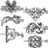 Syhood 6 Pieces Retro Silver Viking Celtic Alloy Hair Clips, Hair Accessories for Women and Girls