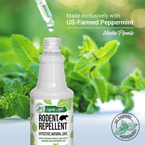 Mighty Mint 16oz Peppermint Oil Rodent Repellent Spray