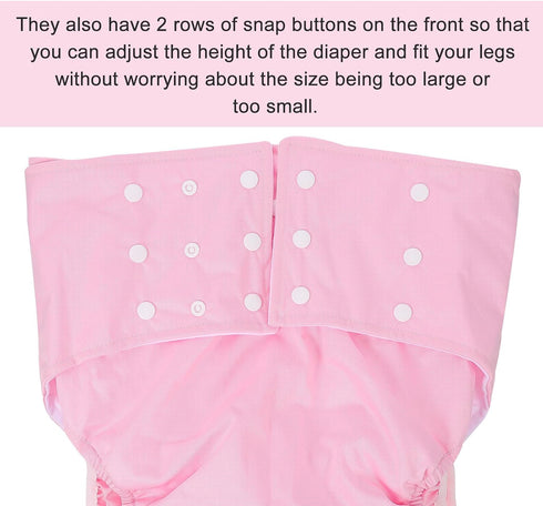 Leak-Proof Washable Adult Diaper Pants, Breathable Reusable Cloth Briefs for Elderly, Large Size Underwear