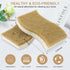 12 Pack Natural Dish Sponges, Eco-Friendly Kitchen Sponge, Biodegradable Coconut and Cellulose Scrubber, Non-Scratch,