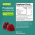 Probiotic Gummies with Prebiotics Fiber - Extra Strength 2 Billion CFUs - Vegan, Gelatin Free, Tasty Chewable Berry
