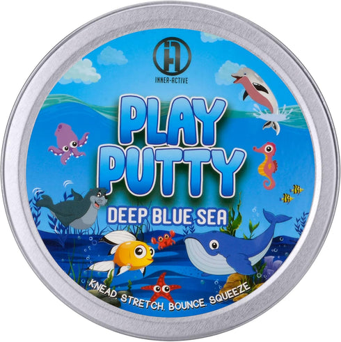 INNER-ACTIVE Play Putty Therapy Putty for Kids with Charms Deep Blue Sea Theraputty Medium Resistance, Increase Fine