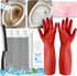 7Pcs Upgrade Pumice Stone Toilet Bowl Cleaning Brush Set with Long Gloves, Crevice Brush for Hard Water Stain Cleaning