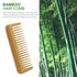 MRD Bamboo Wide Tooth Comb, Detangling Anti-Static Brush for Natural Curly Wavy Dry Hair (1PCS)