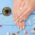 Ocean Theme Nail Art Charms - 3D Alloy Sea Beach Starfish Seashell Nail Gems Decoration Stickers, 12 Styles - Gold