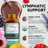 USDA Organic Lymphatic Drainage Drops - Lymph Detox Supplement, 2 fl - 8-in-1 Herbs as Echinacea, Dandelion - Made in USA - Immune System Support & Cleanse - Alt to Massager, Massage, Drainage Machine