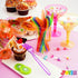 JOYIN 288 PCs Plastic Cutlery Hard Utensils for Cinco De Mayo Celebrations, Luau Party, Taco Tuesday Event, Mexican