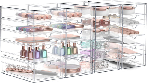 Sorbus Makeup Organizer with 22 Drawers, Acrylic Storage for Makeup, Office Supplies, Jewelry, and Stationary