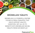 Natures Plus Bromelain 500 mg, Natural Proteolytic Supplement, 60 Vegetarian Tablets