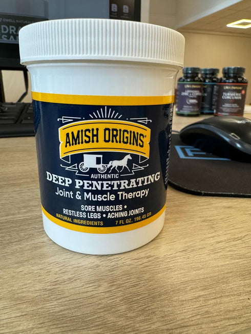 Amish Origins Joint & Muscle Ointment, 7 oz Maximum Deep Penetrating Strength for Joint, Muscle, Knee Pain Relief