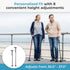 HurryCane Freedom Edition Walking Cane, Foldable with T Handle