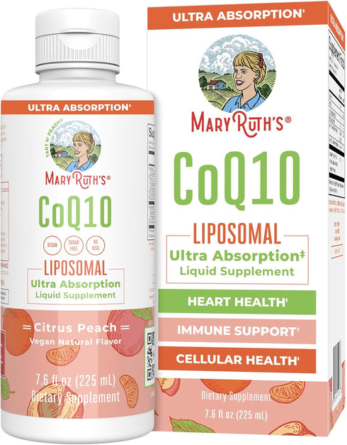 MaryRuth Organics Liquid Vitamin - Coenzyme Q10 for Heart Health and Immune Support - Vegan Non-GMO, 7.6 Fl Oz, 45