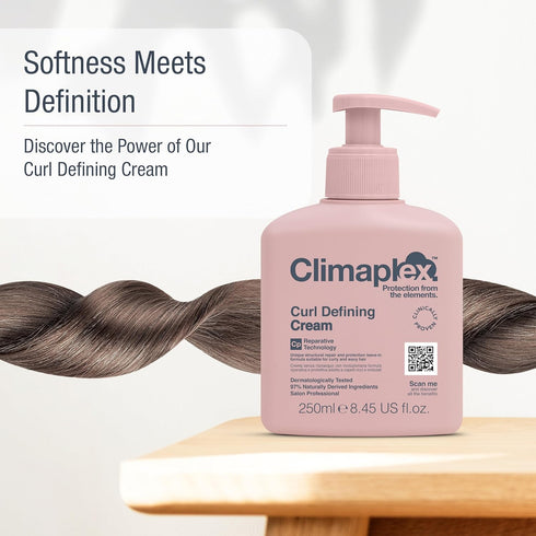 Curl Defining Cream - Volumizing Effect, Anti-Humidity Frizz Control - 8.45 oz, Enhances Coils & Movement