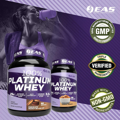Experimental and Applied Sciences 100% Platinum Whey Protein | 3 Ultra-Platinum Whey Proteins | 25g Protein, 2 Pound