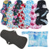PHOGARY Reusable Menstrual Pads (7 in 1), Bamboo Cloth Pads for Heavy Flow