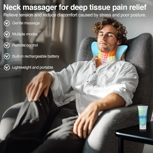 Vzvvzp 2025, 3 26 Neck Massager Neck Stretcher Cervical Traction with Heat, Modes, Portable Massage Neck Hump Corrector