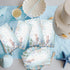 wuhuzsm 100 Summer Pcs Coastal Turtle Paper Napkins, Sea Blue Decorative Nautical Napkins for Bathroom, Paper Guest
