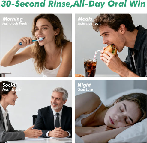 Packs Portable Mouthwash - ICY Burst Mint mouthwash Strips, Convenient Travel Size, Alcohol-Free, Keep Fresh Anytime