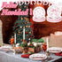 Havawish 96 Set 24 Pcs Pink Bow Snowflake Paper Plates Winter Wonderland Plates and Napkins It's Cold Outside Winter