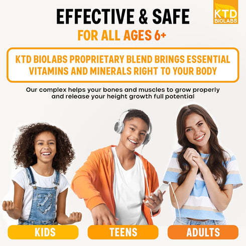 Height Growth Maximizer - Natural Height Booster Teen Vitamins, Growth Pills to Reach Height & Grow Taller