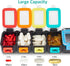 Fullicon Weekly Pill Organizer, 7 Day Moisture Proof Daily Pill Box, Compact Travel Container for Vitamins (Rainbow