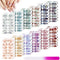 Maitys 336 Pieces 24 Sheets Full Wrap Nail Polish Strips, Self Adhesive Gel Nail Art Decals with File for Women.