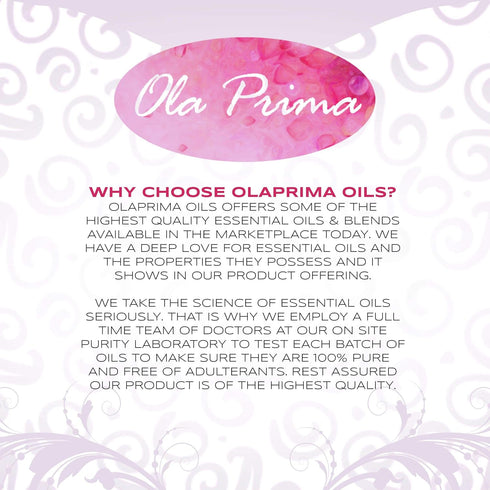 Ola Prima 8oz Vanilla Essential Oil, Therapeutic Grade Vanilla Oil