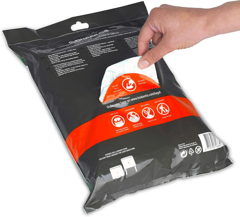 R/9.5 (40 Brabantia PerfectFit Trash Bags (Size Gal) Thick Plastic Trash Can Liners with Drawstring Handles Bags)