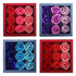 Hedume 4 Boxes Floral Scented Bath Soap Rose Flower Petals, 36 Pcs Total Plant Essential Oil Rose Soap Petals in Gift Box for Anniversary, Birthday, Wedding, Valentine’s Day, Mother’s Day