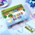 Yomaiha 11.8'' Train Birthday Gift Bag with Greeting Card and Tissue Papers, Train Birthday Gift Wrapping Paper Bag