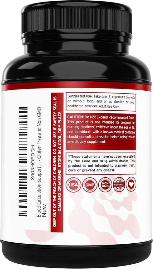 Blood Circulation Supplements - 150 Capsules | Diosmin for Blood Flow, Vegan & Non-GMO, Leg Health