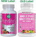 Whole Food Multivitamin for Women - Vegan, Non-GMO - 90 Capsules with Folate, B12 Methyl, Vitamins, Minerals,