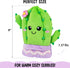 Cactus Microwavable Unscented Heating Pad for Women and Kids, Cute Soft Cozy Plushie Food Toy