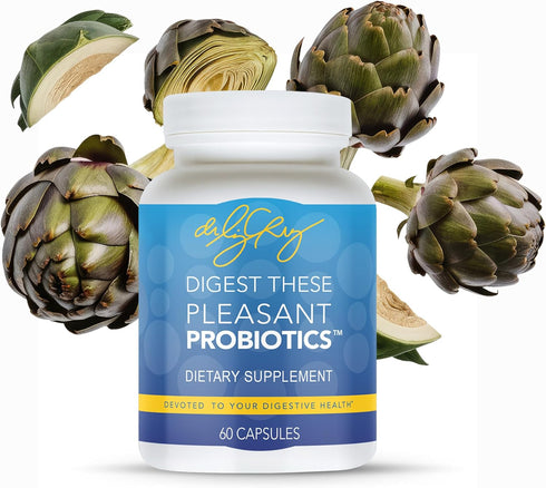 Dr. Liz Cruz Pleasant PROBIOTICS, 60 Veggie Capsules, Dietary Supplements with Proprietary Probiotic & Prebiotic Blend