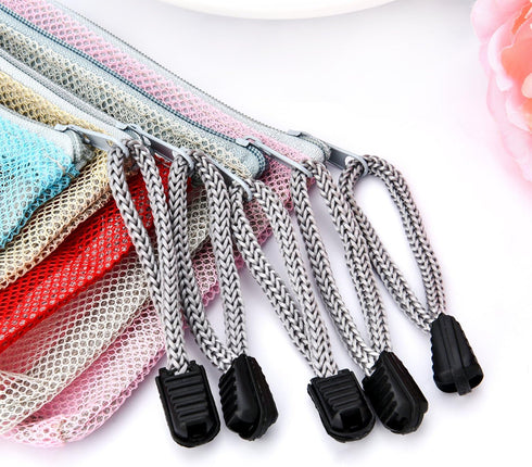 Shappy 8 Pieces Mesh Makeup Bag, Zipper Carry Bag Organizer for Toiletry and Cosmetics, 8 Colors