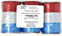 Patriotic Metallic Curling Ribbon Pack of 3, Red, Blue & Silver, 350 Yards Per Roll for 4th of July Gift Wrapping
