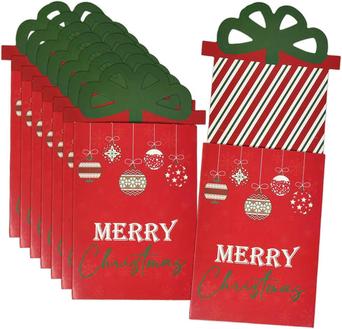 Set 12 Gift Boutique Christmas Money & Gift Card Sleeves of Holiday Envelopes Greeting Cards Funny Exchange Gifts Cash