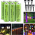 JINTION Solar Rechargeable Ni-MH AA Batteries, 8 Pack 400mAh